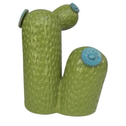 Little Rock Street Ceramic Cactus Sculpture by Tullio Mazzotti