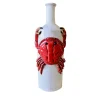 Lobster Polychrome Ceramic Bottle #2