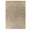 Loom Brush Beige Wool and Bamboo Silk Rug