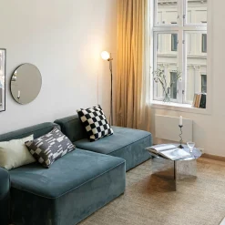 Loom Brush Beige Wool and Bamboo Silk Rug