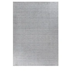 Loom Mineral Gray Wool and Bamboo Silk Rug