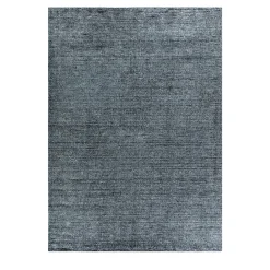Loom Petrol Blue Wool and Bamboo Silk Rug