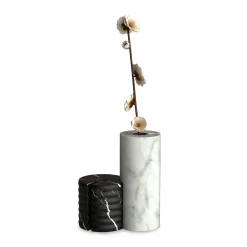 Loto Single-Stem Carrara Vase