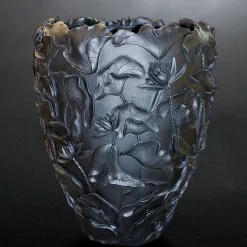 Lotus Black Vase