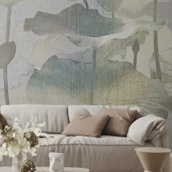 Lotus Leaves Botanika Wallpaper