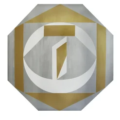 Love Silver Octagonal Decorative Panel