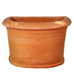 Low Half-Cylindrical Planter