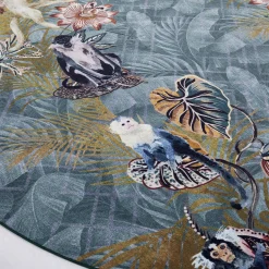 Lucien Jungle Round Rug #1