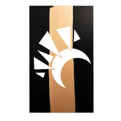 Luna Aluminum Trace Sculpture