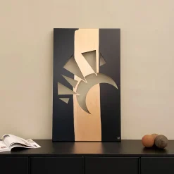 Luna Aluminum Trace Sculpture