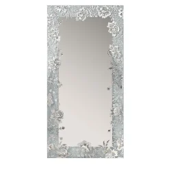 Lysiane Rectangular Silver Wall Mirror