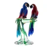 Macaw Parrots in Murano Glass