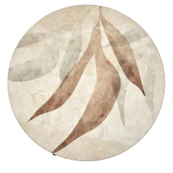 Madara Large Leaf round rug