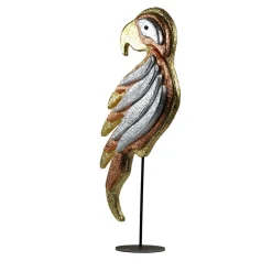 Magic Parrot Polychrome Sculpture