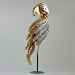 Magic Parrot Polychrome Sculpture