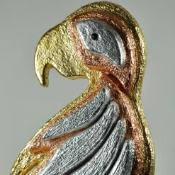 Magic Parrot Polychrome Sculpture