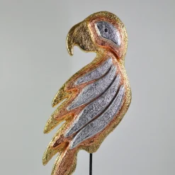 Magic Parrot Polychrome Sculpture