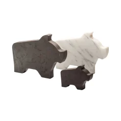 Maialino Large Gray Statuette by Alessandra Grasso