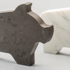 Maialino Small Gray Statuette by Alessandra Grasso