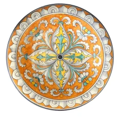 Majolica Wall Plate Renaissance Star