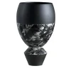 Mandola Black Ceramic Vase by Jean-Christophe Clair
