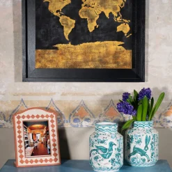 Mappamondo Gold Tapestry