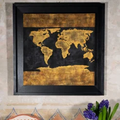 Mappamondo Gold Tapestry