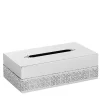 MARBELLA RECTANGULAR TISSUE BOX - SILVER
