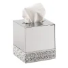 MARBELLA SQUARE TISSUE BOX - SILVER