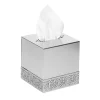 MARBELLA SQUARE TISSUE BOX -SILVER #2