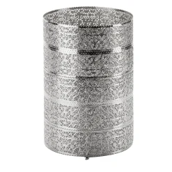 MARBELLA WASTE BASKET - SILVER