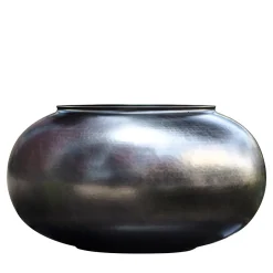 Maria Titanium Plated Brass Cachepot