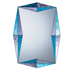 Marilux Blue Murano Glass Wall Mirror