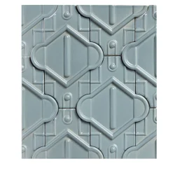 Mariposa Matte Lead Grey Tile By Elena Salmistraro
