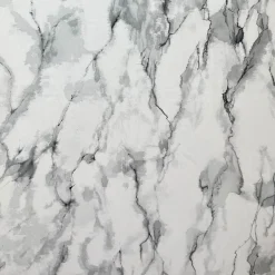 Marmo Fringed Gray Handpainted Blanket