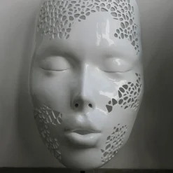 MASCHERATI Woman Mask White Sculpture