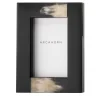 Medea Rectangular Black-Toned Horn Picture frame