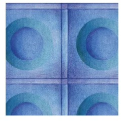 Meditation Dot Blue & Green Wallpaper