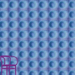 Meditation Dot Blue & Green Wallpaper