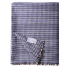 Medium Blue Houndstooth Cashmere Blanket