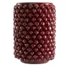 Medium Cylindrical Bordeaux Flower Vase