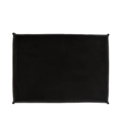 Medium Valet Tray in Black Leather