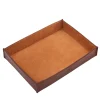 Medium Valet Tray in Brown Leather