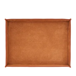 Medium Valet Tray in Caramel Leather