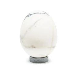 Medium-Sized Paonazzo Marble Egg