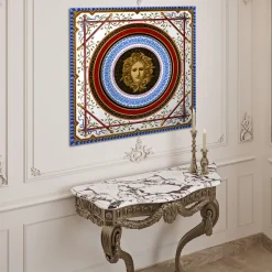 Medusa Neoclassical Gold Decorative Panel