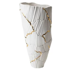 Meltemi Gold Cracks Vase