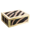 Memories Zebra Skin And Brass Box