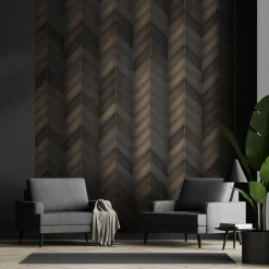 Meta Set of 10 Burnished-Brass Tiles