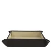Michelangelo Black and Cream Empty-Pocket Tray
